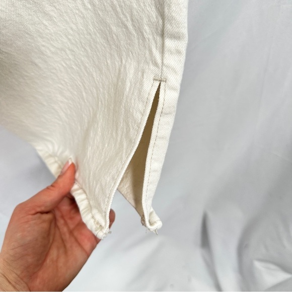 Abercrombie Fitch straight leg jeans ultra high rise stretch vent hem size 30 - Picture 4 of 8